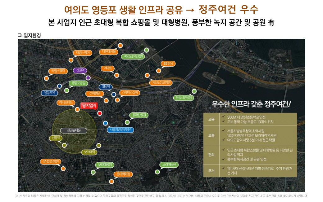 여의대방 더 마크원 입지환경